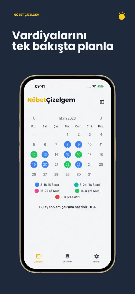Nöbet Çizelgem – Ekran görüntüsü 1